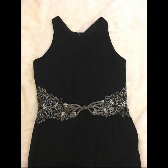 NWT Badgley Mischka Embellished Racerback Gown - Picture 6 of 8